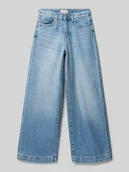 Spodnie i spodenki dla dziewczynek - Jeansy z wysokim stanem z czystej bawełny model ‘BROOME’ - miniaturka - grafika 1