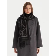 Apaszki i szaliki damskie - Szalik Calvin Klein LV04D8061 Szary - miniaturka - grafika 1