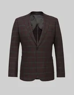 Marynarki męskie - marynarka do zestawu naro 02 bordo slim fit - miniaturka - grafika 1