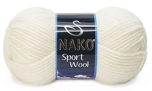 włóczka SPORT WOOL kolor:300 / ecru