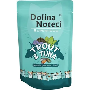 Dolina Noteci Superfood Mokra Karma dla Kota 85g : Smak - Pstrąg i tuńczyk, Opakowanie - 85g - Mokra karma dla kotów - miniaturka - grafika 1