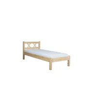 Łóżka dla dzieci i młodzieży - Łóżko Drewniane Sosnowe Modern 90 x 200 Meble Doktór Bejca Kasztan - miniaturka - grafika 1