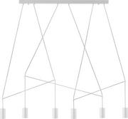 Lampy sufitowe - Nowodvorski LAMPA wisząca IMBRIA 9674 metalowa OPRAWA zwis minimalistyczny LISTWA sufitowa biała - miniaturka - grafika 1