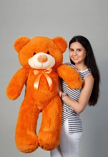 Ogromny Miś przytulanka BARNEY 120 cm PRODUCENT - Maskotki i pluszaki - miniaturka - grafika 1