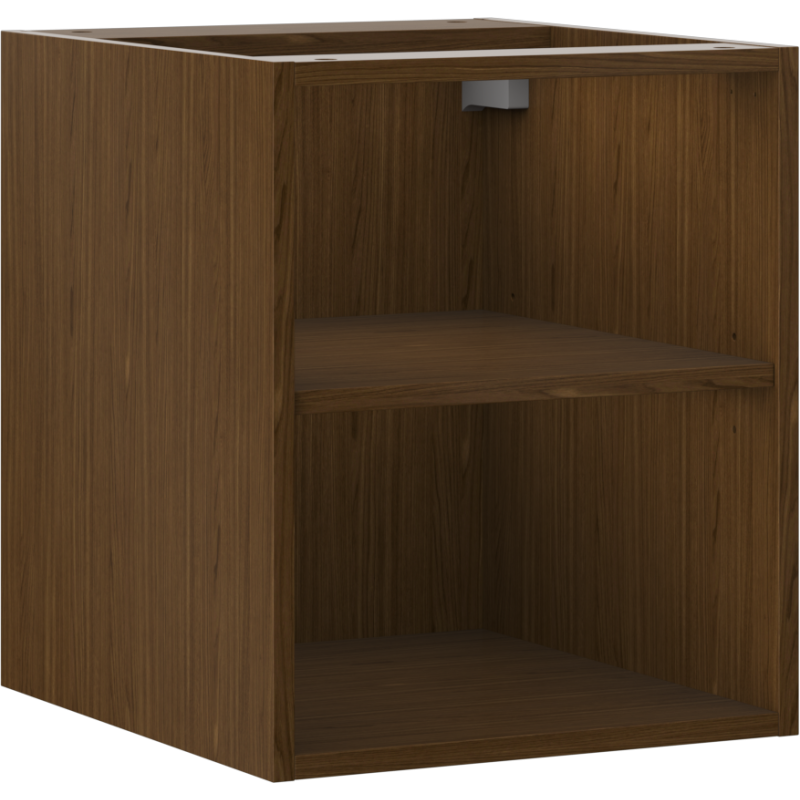 Mexen Box-A szafka otwarta z półką 40 cm, orzech - 91AX2-0400-470-0-86