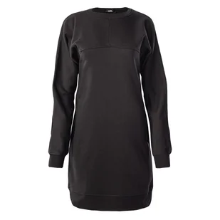 Damska Sukienka KARL LAGERFELD BIG LOGO SWEAT DRESS 230W1355-999 – Czarny - Sukienki - miniaturka - grafika 1