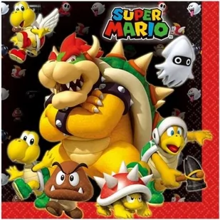 Amscan Serwetki "Super Mario", 33 cm, 20 szt 9901538 - Gadżety dla niej i dla niego - miniaturka - grafika 1