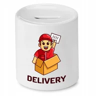 Skarbonki - SKARBONKA DLA KURIERA DELIVERY PREZENT z Nadrukiem ze Zdjęciem - miniaturka - grafika 1