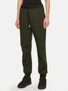 Champion Spodnie dresowe 117477 Zielony Slim Fit - Spodnie sportowe damskie - miniaturka - grafika 1