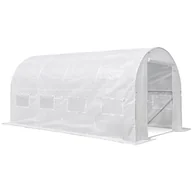 Szklarnie ogrodowe - Leziter Namiot foliowy 200x300x450 cm stelaż + folia biała - miniaturka - grafika 1
