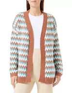 Swetry damskie - ALARY Damski kardigan 15525006-AL01, miętowy wielokolorowy, XL/XXL, Mięta dymna, wielokolorowa, XL-XXL - miniaturka - grafika 1