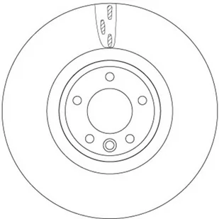 Tarcza hamulcowa TRW DF6957S - Tarcze hamulcowe - miniaturka - grafika 1