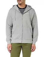 Bluzy męskie - Pepe Jeans Męska bluza z zamkiem błyskawicznym Edward, Grey Marl, XS, Szary melanżowy - miniaturka - grafika 1