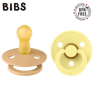 Bibs Colour 2-Pack Desert Sand & Sunshine M Smoczek Uspokajający Kauczuk Hevea - Smoczki uspokajające Bibs Colour 2-Pack Desert Sand & Sunshine M Smoczek Uspokajający Kauczuk Hevea - Smoczki uspokajające - miniaturka - grafika 1