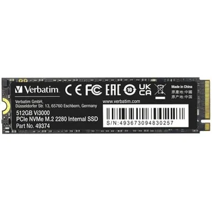 SSD Verbatim Vi3000 M.2 512GB (49374) - Dyski SSD - miniaturka - grafika 1