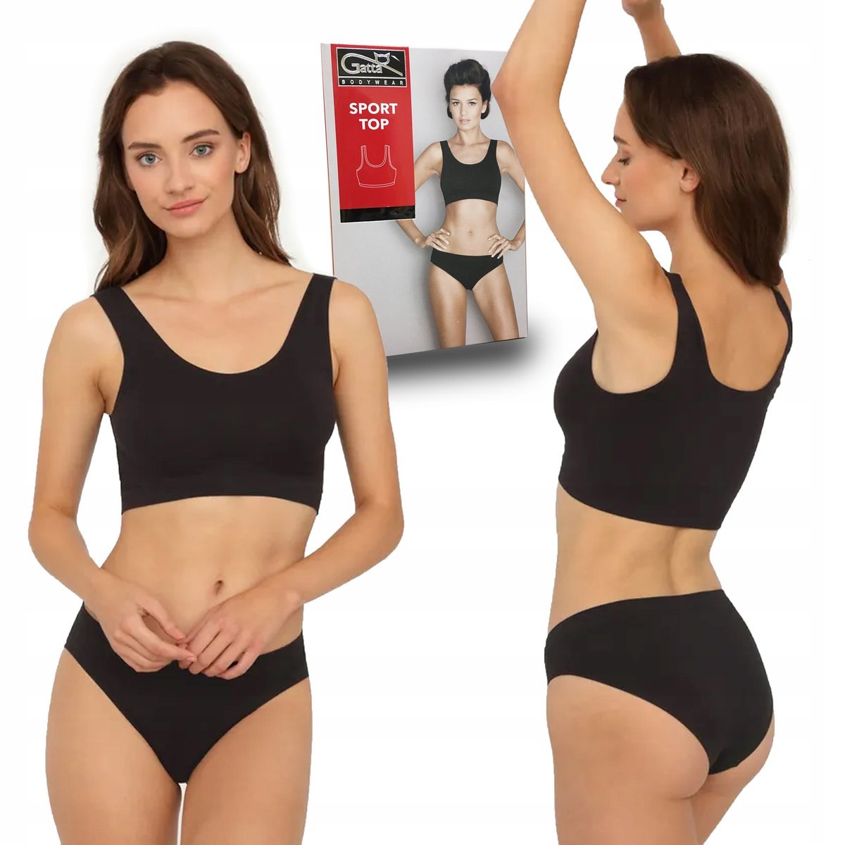 Bezszwowy Biustonosz Sportowy Gatta Sport Top S
