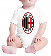 Body dla niemowląt - 0242 BODY DZIECIĘCE AC MILAN PREZENT 80 - miniaturka - grafika 1