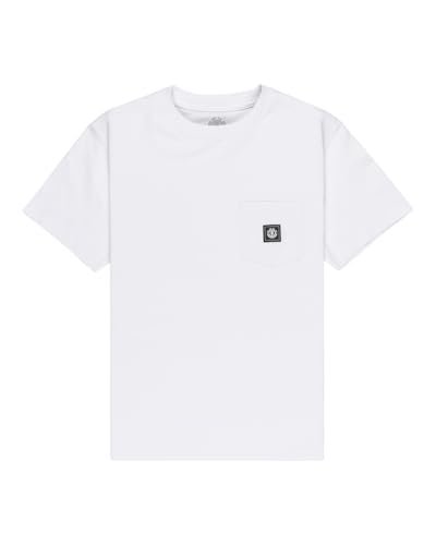 Element Top z dzianiny z krótkim rękawem Icon Label Pocket SS Y Biały M/12
