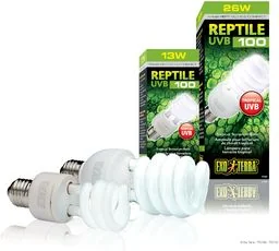 Exo-Terra Świetlówka kompaktowa Reptile UVB100 - Akcesoria do terrarium - miniaturka - grafika 1