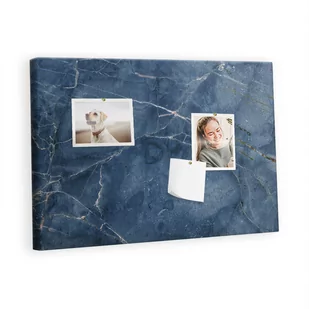 Kolorowy Organizer - Tablica Korkowa z Pinezkami - Elegancki marmur 60x40 cm - Tablice i flipcharty - miniaturka - grafika 1