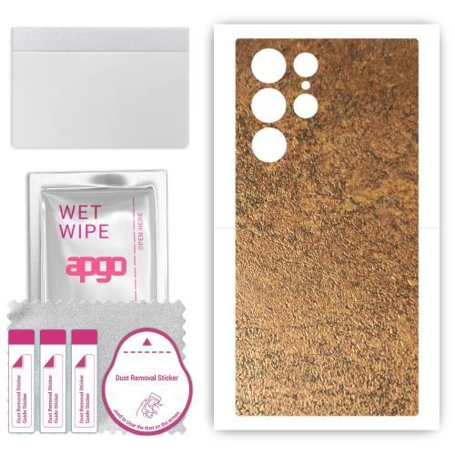 folia naklejka skórka strukturalna na TYŁ do Samsung Galaxy S24 Ultra - Zardzewiała Miedź - apgo SKINS