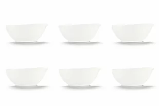 Zestaw misek porcelanowych dla 6 osób biały RESEDA - Miski i półmiski - miniaturka - grafika 1