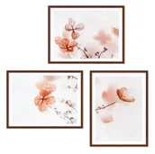 Ramki na zdjęcia - Zestaw Ramek Drewnianych - Galeria Brązowych Ramek Na 3 Zdjęcia - miniaturka - grafika 1