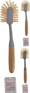 Miotły, szufle, mopy - Clean Ultra Szczotka, myjka bambusowa, długa, kuchenna, do naczyń, garnków, zlewu 779015 - miniaturka - grafika 1