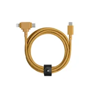 Kable USB - Native Union Belt Cable Duo USB-C – USB-C/Lightning 1,5m kraft - miniaturka - grafika 1