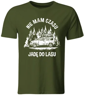 GiTees, Koszulka Nie Mam Czasu, Jadę Do Lasu, rozmiar L - Koszulki męskie - miniaturka - grafika 1