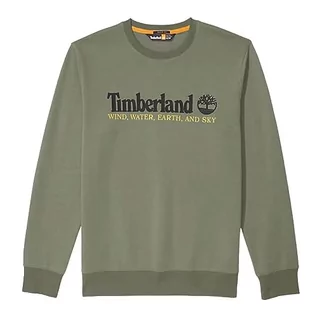 Bluzy męskie - Timberland Wwes Crew Neck BB Bluza męska, Cassel Earth, XXL - grafika 1