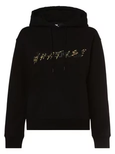 The Kooples - Damska bluza z kapturem, czarny - Bluzy damskie - miniaturka - grafika 1