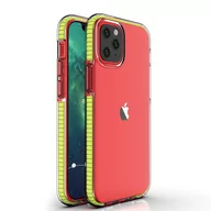 Etui i futerały do telefonów - Spring Case pokrowiec żelowe etui z kolorową ramką do iPhone 13 mini żółty - miniaturka - grafika 1