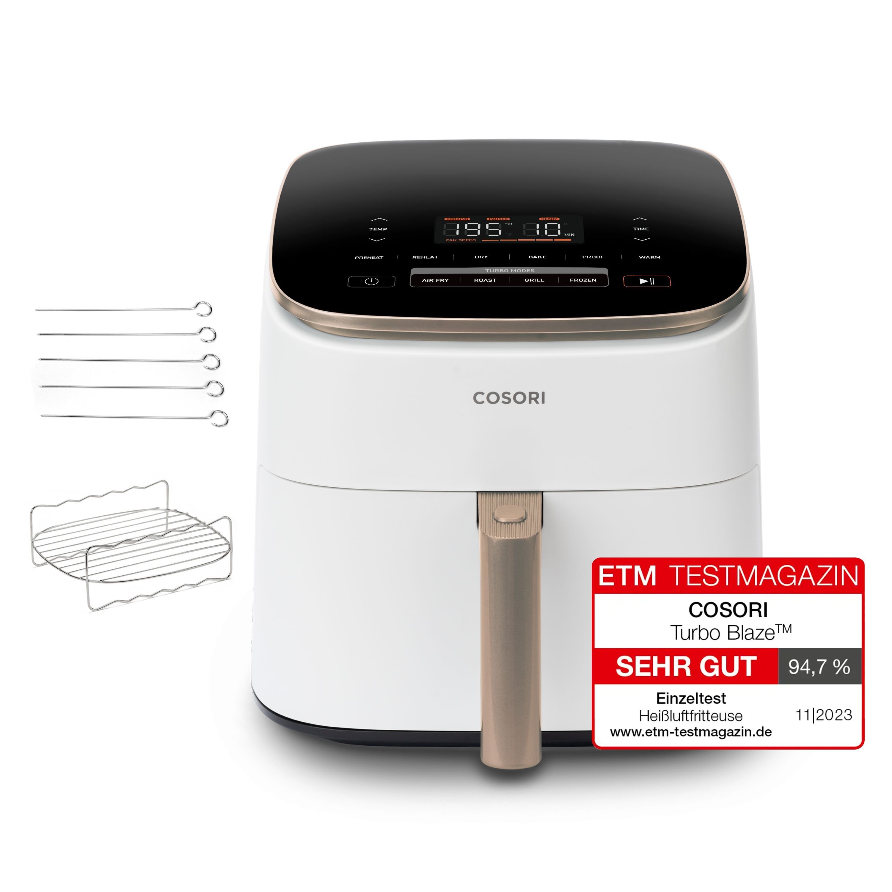 Cosori CAF-DC602-WEUR Turbo Blaze Chef Biały