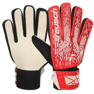 Rękawice Reusch Attrakt Starter Solid Junior 54 72 014 8905 czerwony 5 - Piłka nożna - miniaturka - grafika 1