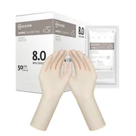 Rękawiczki jednorazowe - Rękawiczki chirurgiczne lateksowe sterylne 8.0 bezpudrowe Mercator Santex Powder-Free 50 par - miniaturka - grafika 1