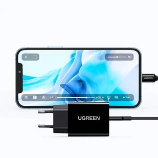 Ugreen ładowarka sieciowa USB Typ C 20W Power Delivery + kabel MFI  USB Typ C - Lightning czarny (50799) - Kable USB - miniaturka - grafika 7