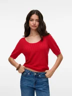 Koszulki i topy damskie - Vero Moda Koszulka w kolorze czerwonym - miniaturka - grafika 1