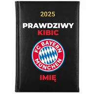 Kalendarze - Kalendarz Książkowy A5 2025 FC BAYERN MUNCHEN *TWOJE IMIĘ* Dla Kibica Wzory - miniaturka - grafika 1