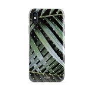 Etui i futerały do telefonów - PURO Glam Tropical Leaves - Etui iPhone Xs / X (Brilliant Leaves) IPCXCTROPICAL1BLK - miniaturka - grafika 1