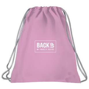 Worek na obuwie Backup 5 model A36 różowy - Worki na buty - miniaturka - grafika 2