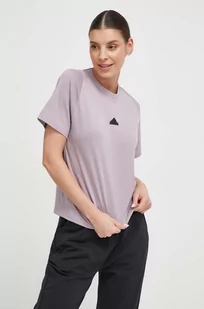 adidas t-shirt Z.N.E damski kolor różowy - Koszulki sportowe damskie - miniaturka - grafika 1