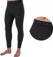 Spodnie sportowe męskie - Beon Spodnie termoaktywne męskie Beon Skin Fervor Volcano Grey M - miniaturka - grafika 1