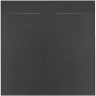 Brodziki prysznicowe - Rea Brodzik prysznicowy Bazalt Black 90x90 - miniaturka - grafika 1