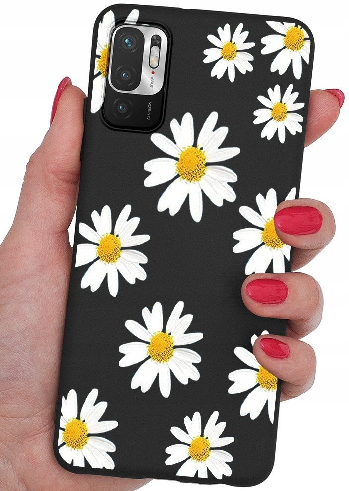 ETUI do Xiaomi Redmi Note 10 5G CASE WZORY SILIKONOWE MATT CASE +SZKŁO 9H