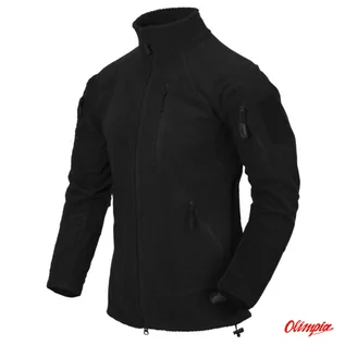 Bluzy męskie - Bluza Helikon ALPHA TACTICAL - Grid Fleece - Czarna - grafika 1