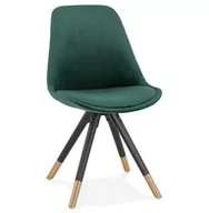 Krzesła - MIKADO krzesło tkanina k. zielony, nogi k. czarny - miniaturka - grafika 1
