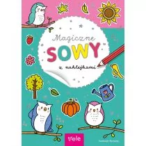 Magiczne sowy z naklejkami - Kolorowanki, wyklejanki - miniaturka - grafika 1