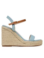 Espadryle damskie - DeeZee Espadryle LWSB42-2 Niebieski - miniaturka - grafika 1