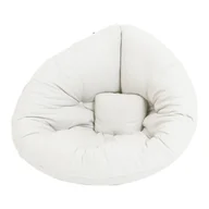 Fotele i pufy dla dzieci - Dziecięcy fotel rozkładany Karup Design Mini Nido Creamy - miniaturka - grafika 1